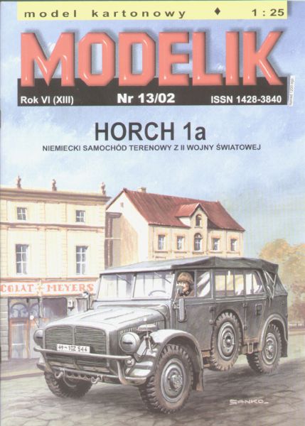 militärischer Geländewagen Horch 1a (Bj. 1935) 1:25 Offsetdruck