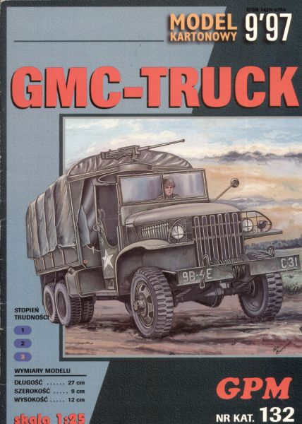 militärischer Laster GMC -Truck der US-Armee 1:25