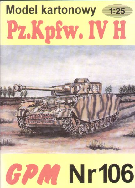 mittelschwerer Panzer Pz.Kpfw.IV Ausf. H der letzten Baureihe 1:25