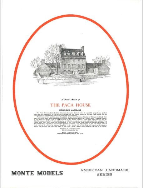 georgianisches Herrenhaus William Paca House (Carvel Hall), Annapolis, Maryland / USA (18. Jh.) 1:120