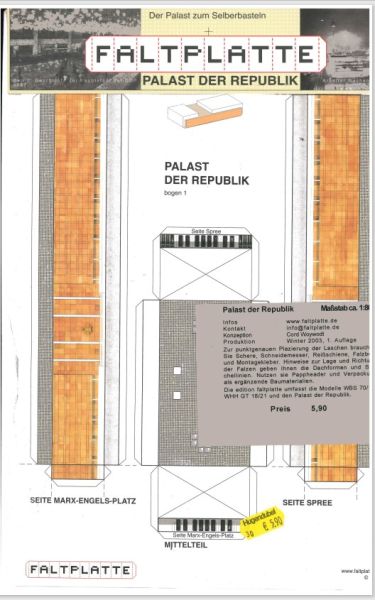 Palast der Republik  (DDR 1976) ca. 1:800