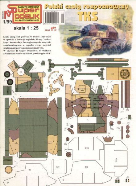 polnische Tankette TKS (1939) 1:25
