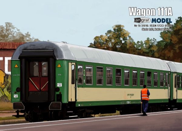 polnischer gegenwärtiger Personenwagen des Typs 111A der PKP 1:25 extrem²