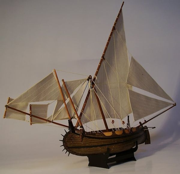 Portugiesisches Segelschiff Muleta de Seixal 1:100 präzise