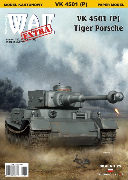schwerer Panzer VK 4501 (P)  - Tiger Porsche 1:25 extrem