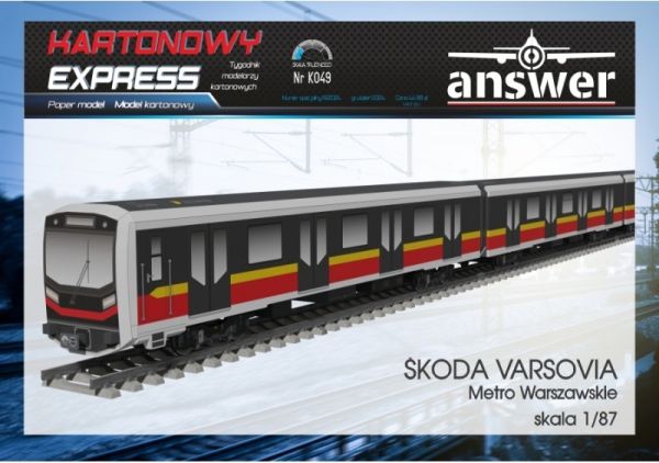 Skoda Varsovia – ein Zug Warschauer U-Bahn  (2022) 1:87 (H0) 137 cm-Länge