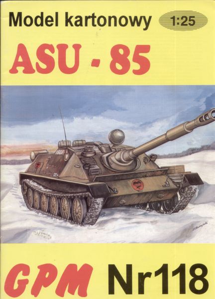 sowjetische Selbstfahrlafette ASU-85 (1960er) 1:25