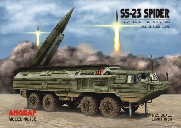 sowjetische ballistische Rakete SS-23 Spider (OTR-23 Oka) 1:25