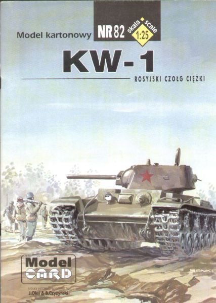 sowjetischer Schwerpanzer KW-1 frühe Version 1:25
