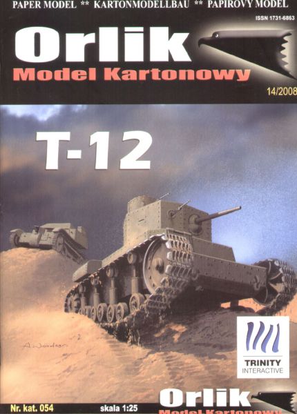 sowjetischer mittelschwerer Panzer T-12 (1930) 1:25