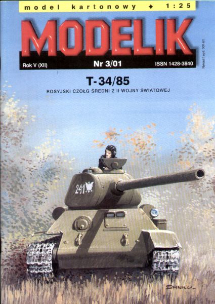 sowjetischer mittelschwerer Panzer T-34/85 (1944) 1:25 ANGEBOT
