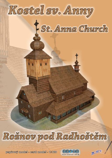 St.-Anna-Kirche in Rožnov pod Radhoštěm / Tschechien 1:150