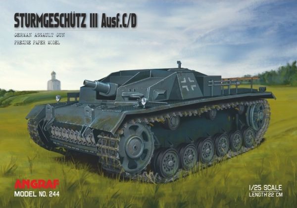 das Sturmgeschütz III Ausf. C/D 1:25 extrempräzise im Außenbereich