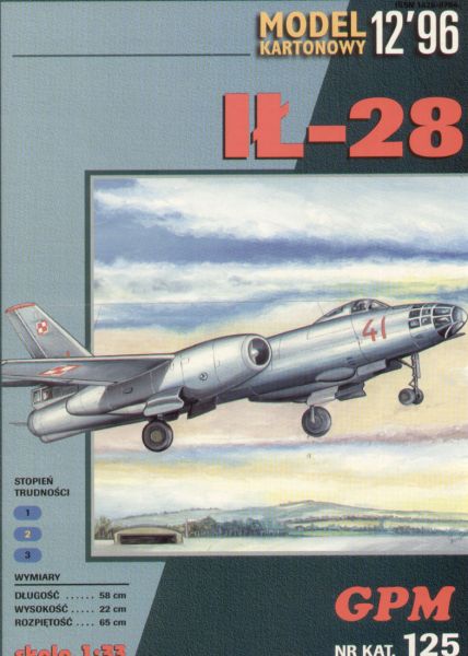 taktisches Bombenflugzeug Iljuschin Il-28 Beagle 1:33 übersetzt, ANGEBOT