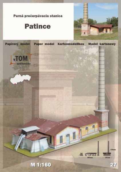 Technik-Denkmal: dampfgetriebene Pumpstation aus Patince/Slowakei an der Donau (1897) 1:200