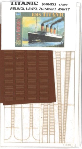 Lasercut-Detailsatz für die RMS Titanic 1:200 (FlyModel und MM).