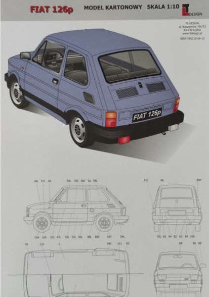 Polski Fiat 126p (Bj. 1973 bis 2000) 1:10