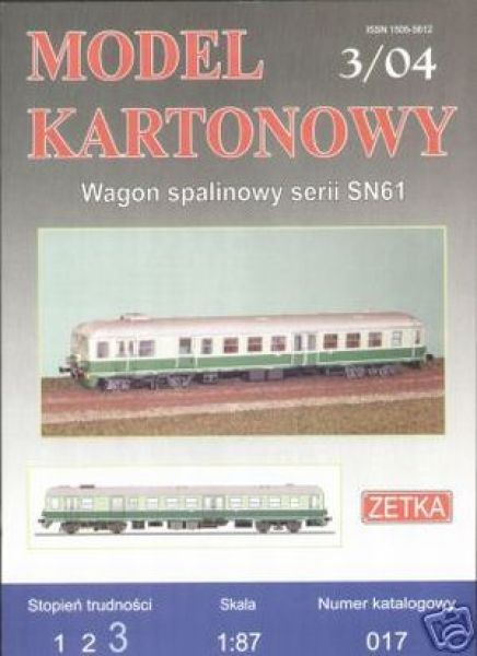 ungarische Dieseltriebeinheit SN61 polnischer PKP 1:87 (H0)