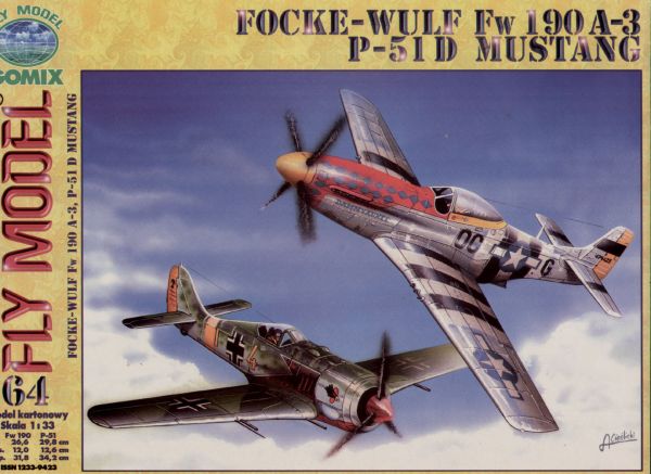 zwei Jäger: Focke Wulf Fw-190 A3 & P-51D Mustang 1:33
