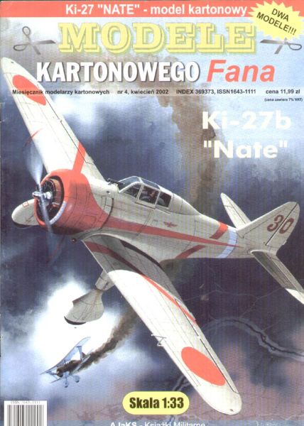 zwei Nakajima Ki-27b Nate (in 2 Bemalungen)1:33 übersetzt, ANGEBOT