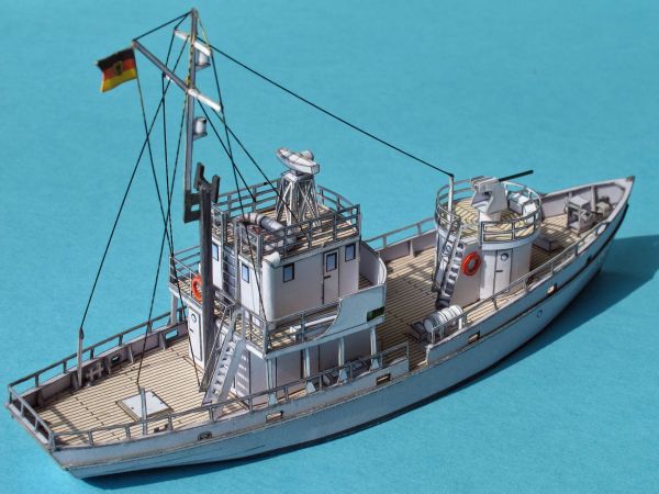 Wachboote W4 und W8 der Deutschen Bundesmarine ( 2Modelle) Wasserlinienmodelle 1:250