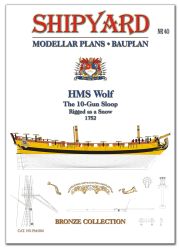 10-kanonen Sloop HMS Wolf 1752 (Bauplan) übersetzt