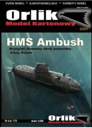 Atom-U-Boot HMS Ambush S120 (Astute-Class) der Royal Navy 1:200 präzise