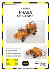 tschechoslowakischer Saugwagen PRAGA S5T3 SV-1 1:32 extrem² und mit vielen bewegbaren Teilen
