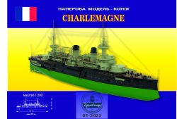 französisches Linienschiff Charlemagne aus dem Jahr 1899 1:200 extrempräzise²