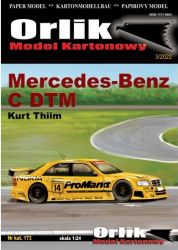 Mercedes-Benz C-Class DTM Class 1 (1996), #14 gefahren von Kurt Thiim 1:24 präzise