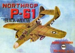 Nachtjäger Northrop P-61B Black Widow 1:33 Erstausgabe selten, ANGEBOT
