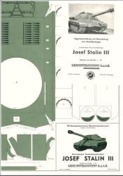 Sowjetischer Panzerkampfwagen Josef Stalin III 1:20 Erstauflage, selten