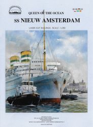 LC-Reling-/Detailsatz für ss Nieuw Amsterdam (1938 – 1974) 1:250 (Scaldis)