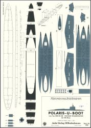 2 Modelle Polaris-U-Boot vom Typ SSB(N) 598 George Washington 1:250 Wasserlinienmodelle