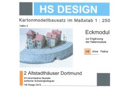2 Altstadthäuser Dortmund (Eckmodul zur Ergänzung der Hafenmodule) 1:250