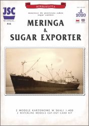 2 Zuckerfrachter Meringa (1978-79) & Sugar Exporter (1980er) inkl. Spantensatz 1:400 präzise!