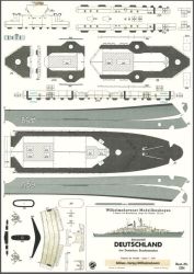 Deutschland - Schulschiff der Bundesmarine (1963 – 1990) 1:250 Wasserlinienmodell, ANGEBOT
