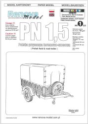 Polnischer 1-Achs Offroad-/Straßen-Anhänger PN 1,5 1:25 extrem²,  ANGEBOT