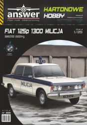 FIAT 125p 1300 polnischer Volkspolizei (Milicja) 1:25