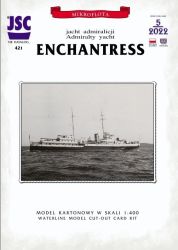 Admiralitätsyacht (Sloop) HMS Enchantress in 3 optionalen Bauzuständen inkl. LC-Satz 1:400 extrempräzise