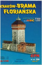 Brama Florianska (das Florianstor, bzw. Florianetor) des Krakauer Stadtmauers (14. Jh.) 1:100 (ANGEBOT)