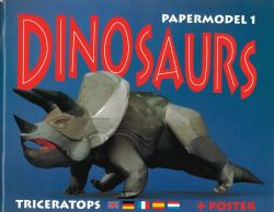 Dinosaurier, Teil 1 – Triceratops + Poster, deutsche Bauanleitung