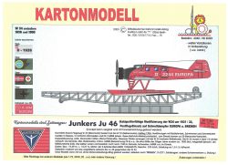 Postflugzeug der Schnelldampfer Europa und Bremen Junkers Ju 46 + Flugzeugkatapult 1:50