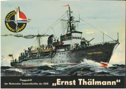 Flaggschiff der Nationalen Seestreitkräfte der DDR "Ernst Thälmann", ex. dänische Hvidbjørnen 1:200 selten
