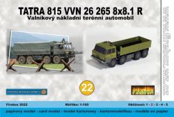 Tschechischer geländegängiger LKW Tatra 815VVN 26 265 8x8.1R der Tschechischen Armee 1:100