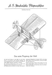 A.F. Moshaiskis Flugmaschine – das erste Flugzeug der Welt (Reprint)