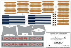 Verkehrsflugzeug Dornier DO X 1:50 Spannweite: 96 cm, deutsche Anleitung