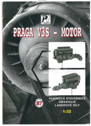 6-Zylinder-Viertakt-Dieselmotor T912 1:32 gravierter Ganz-Lasercut-Präzisions-Kartonmodellbausatz für alle Modelle Praga V3S