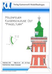 Leuchtturm Molenfeuer Kaiserschleuse Ost „Pingelturm“ aus Bremerhaven (1900) 1:100