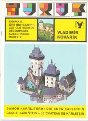 die Burg Karlstein 1:360; Verlag: Albatros; deutsche Bauanleitung
